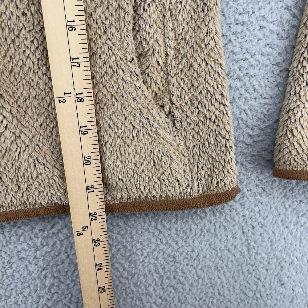 Patagonia Los Gatos Fleece Pullover Women's Medium Beige Brown Snap-T Jacket - Picture 7 of 13